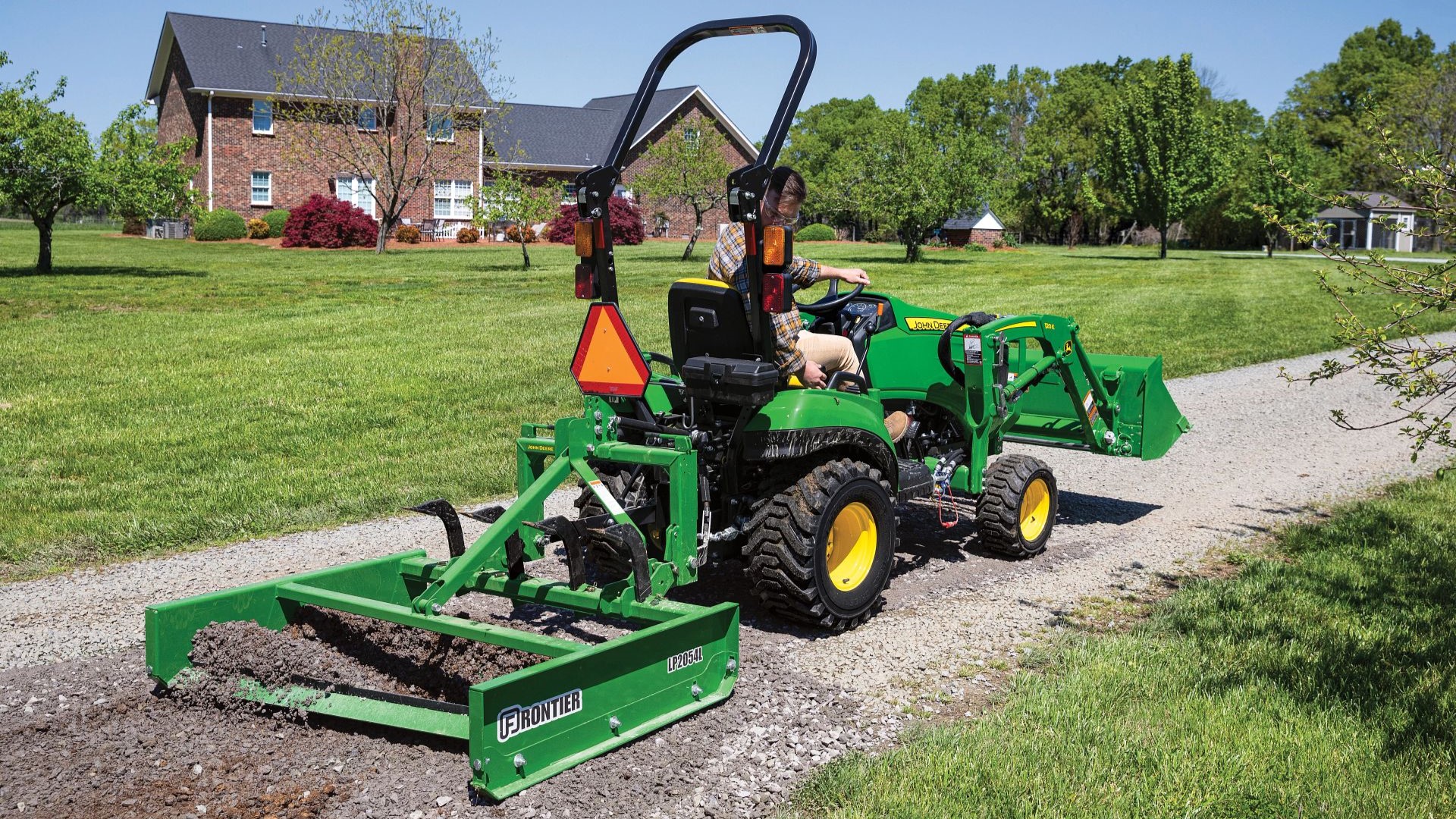 Land plane on a compact utility tractor